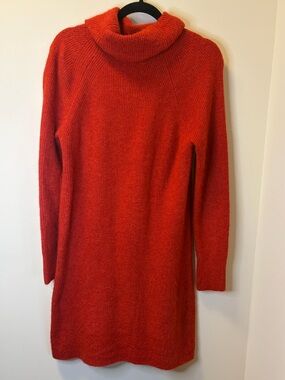 LOFT Scarlett Turtleneck Knit Sweater Dress Size S—Cozy for Fall